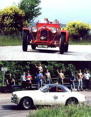 alfa roemo bei der mille miglia 2001, photo by alfa romeo 04/01